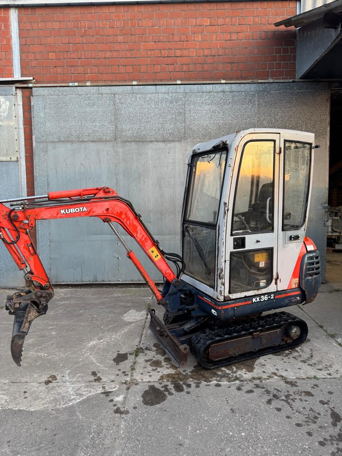 goed werkende kubota kx36 2, Zakelijke goederen, Machines en Bouw | Kranen en Graafmachines, Ophalen, Graafmachine