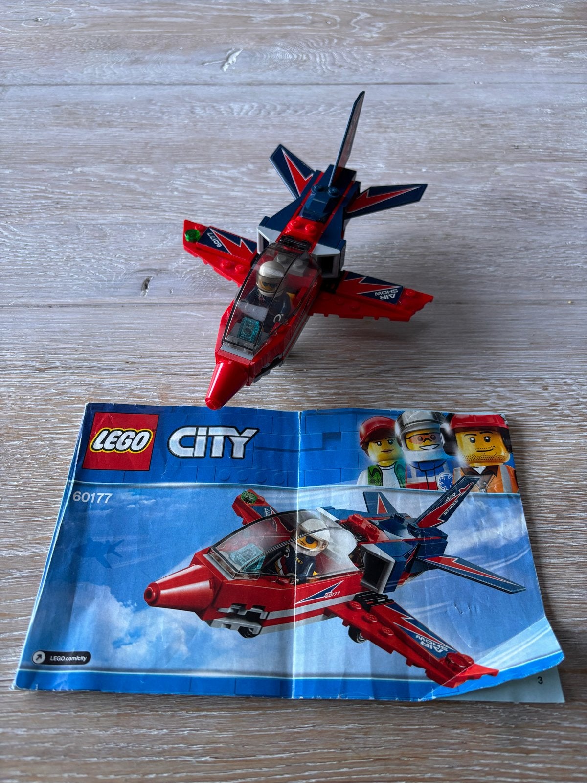 Lego City 60177 Straaljager met instructies, Lego, Ophalen of Verzenden, Compleet, Complete set