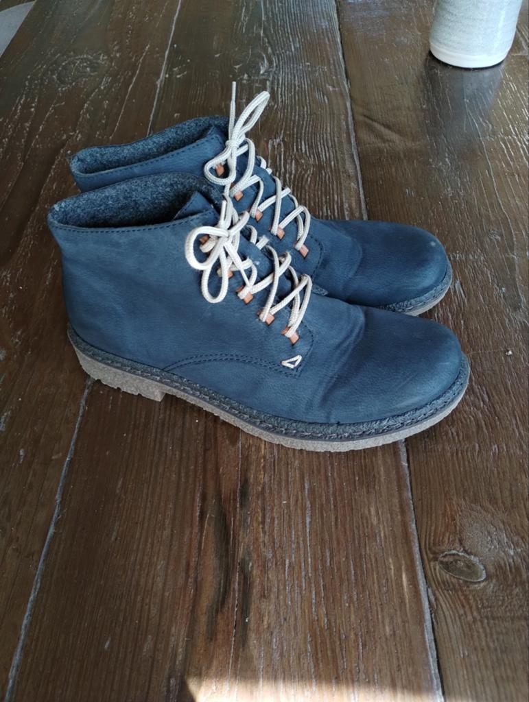Rieker halfhoge veterschoenen blauw maat 42, Kleding | Dames, Schoenen, Ophalen of Verzenden, Zo goed als nieuw, Blauw