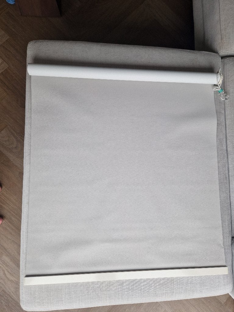 Rolgordijn Zandkleur Verduisterend, Grijs, Nieuw, 150 tot 200 cm, 50 tot 100 cm