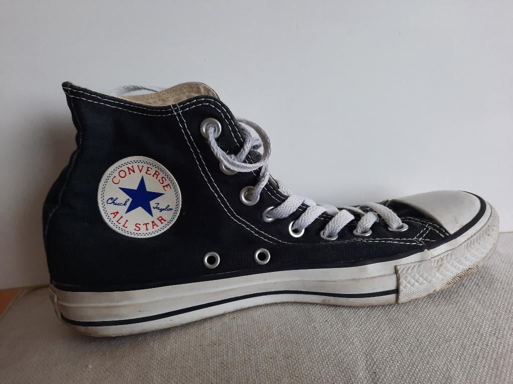 All Star by Converse hoge sneakers zwart maat 39,5, Zwart, Ophalen of Verzenden, Converse All Stars, Sneakers of Gympen