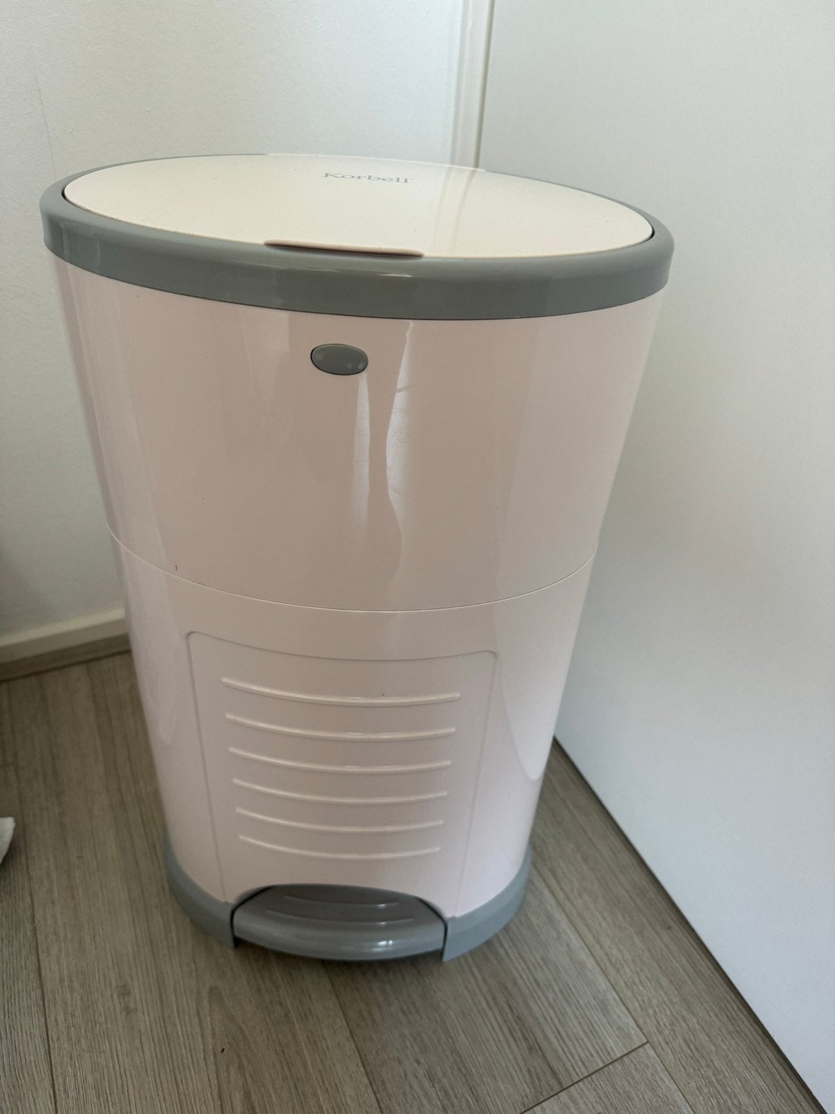 Korbell roze luieremmer - 16 liter capaciteit, Ophalen, Gebruikt