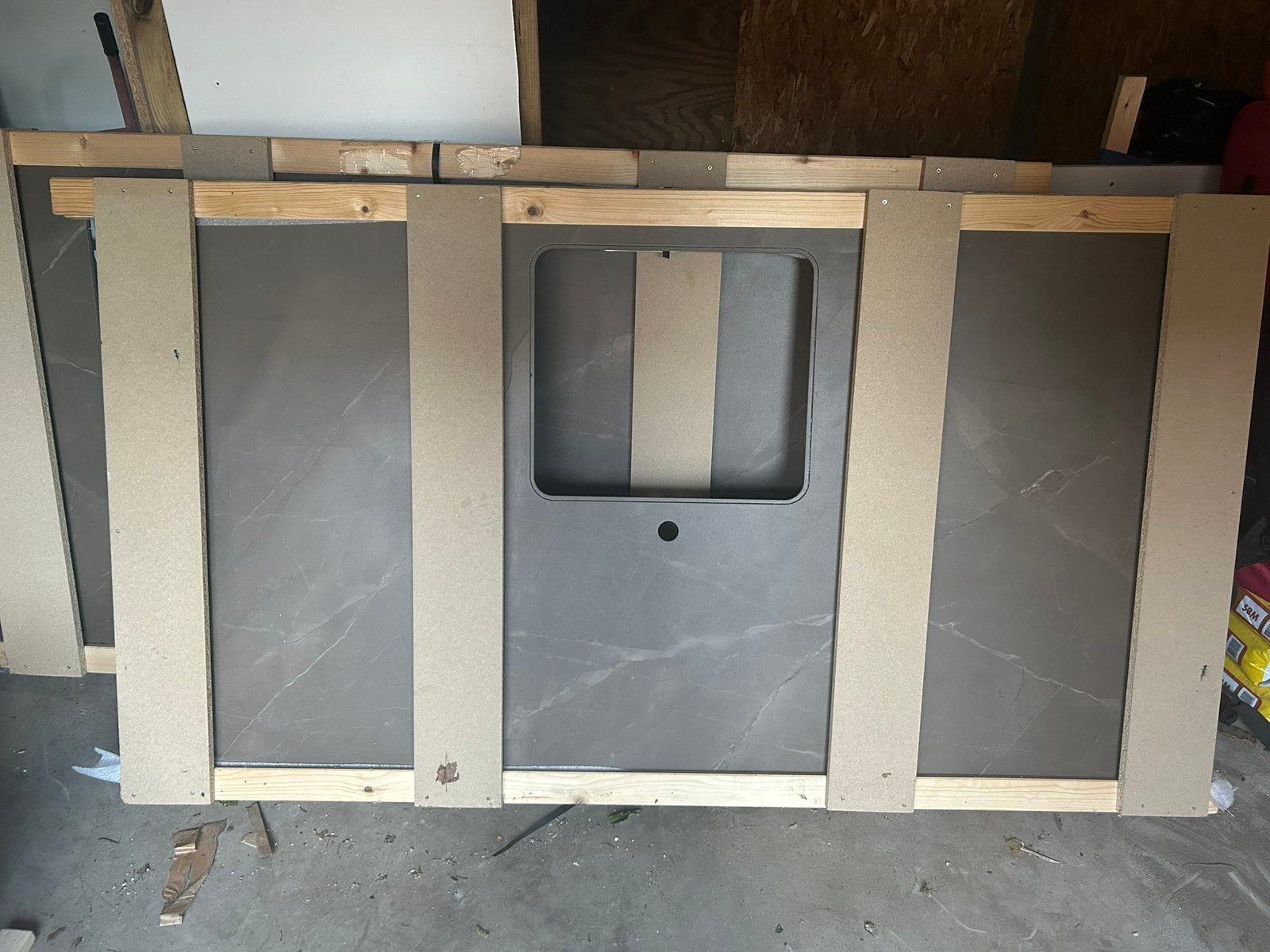 Keramisch kookeiland 361x100, Ophalen, Zwart, Zo goed als nieuw, Minder dan 100 cm