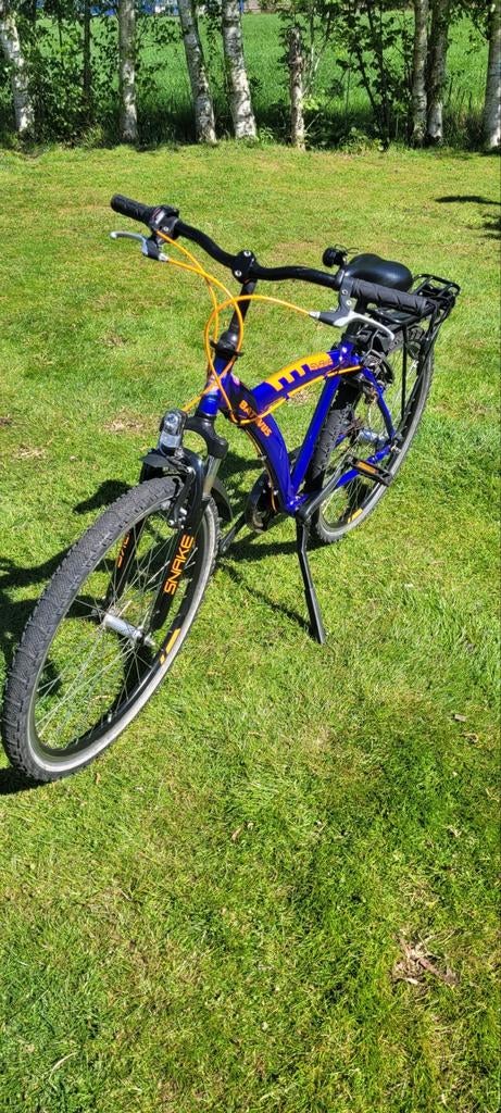 Batavus Snake kinderfiets 26 inch - Blauw/Oranje, Fietsen en Brommers, Gebruikt, Velgrem, Versnellingen, Batavus