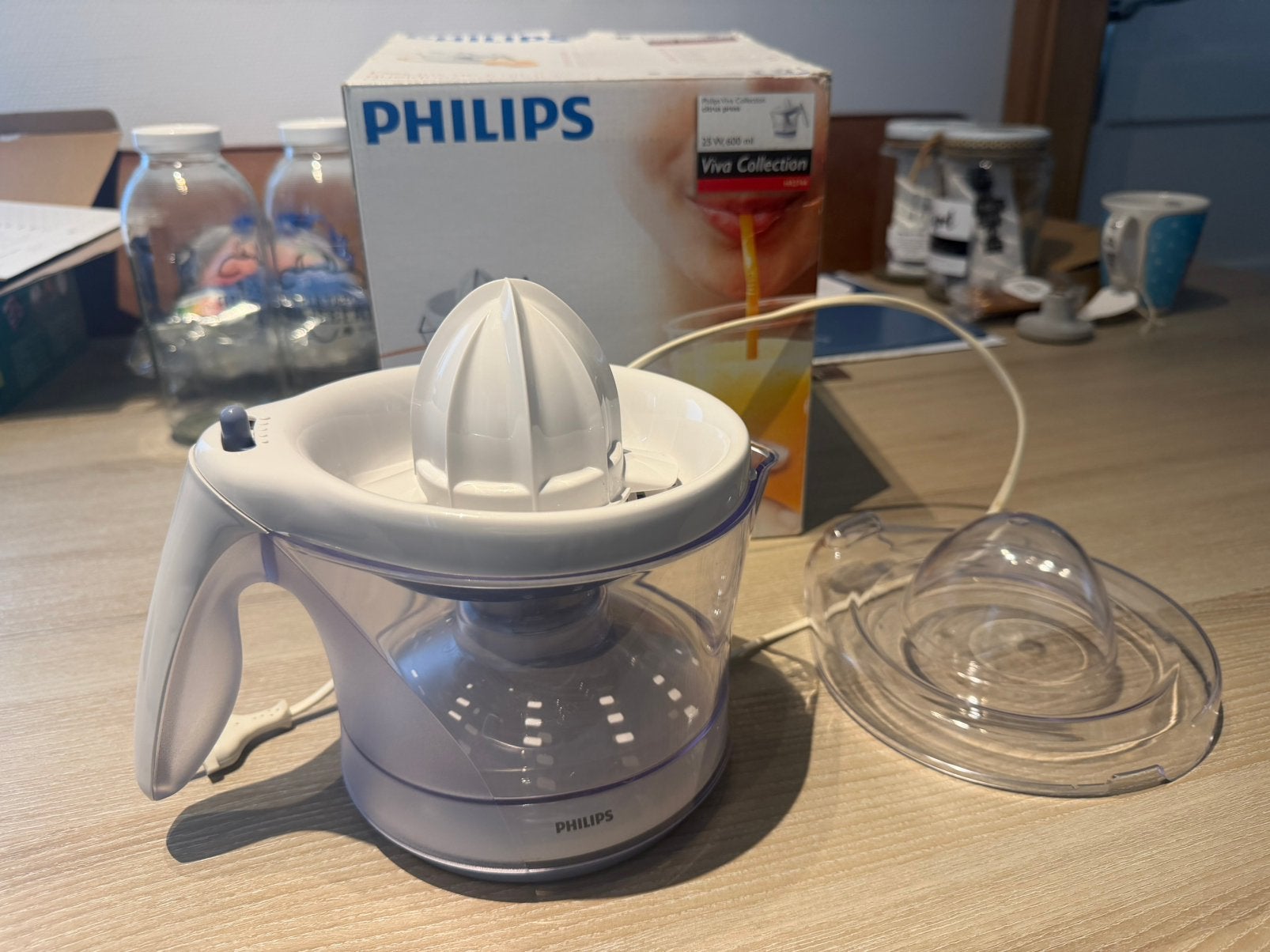 Zeer nette sinaasappel pers elektrisch, Ophalen of Verzenden, Zo goed als nieuw, Elektrisch, Citruspers