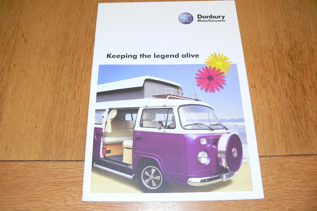 4x Volkswagen T2 Danbury Camper brochures folders Brazilië, Ophalen of Verzenden, Zo goed als nieuw, Volkswagen