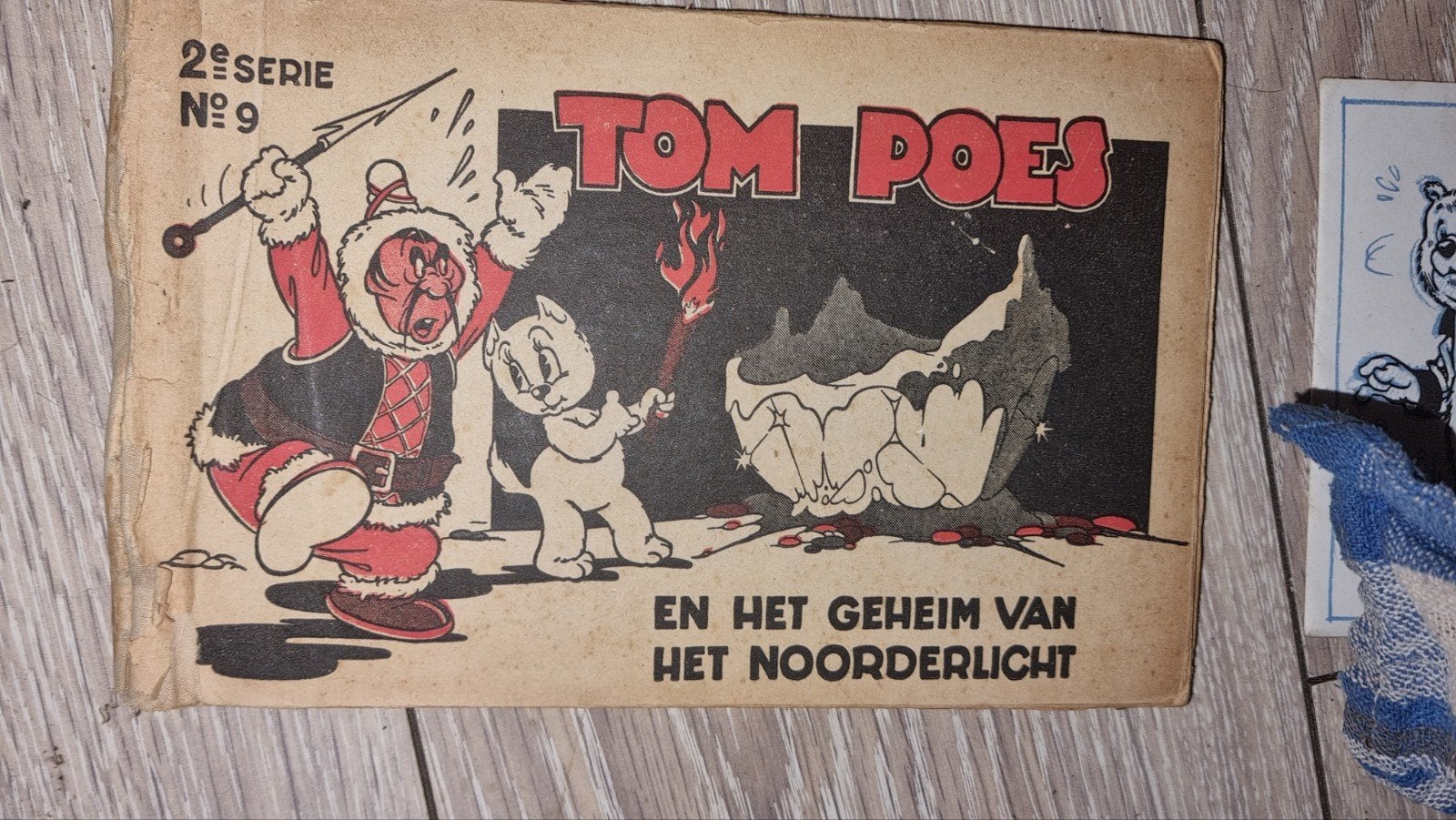 Tom Poes en het Geheim van het Noorderlicht (2e serie nr. 9), Eén stripboek, Ophalen of Verzenden, Gelezen, Marten Toonder