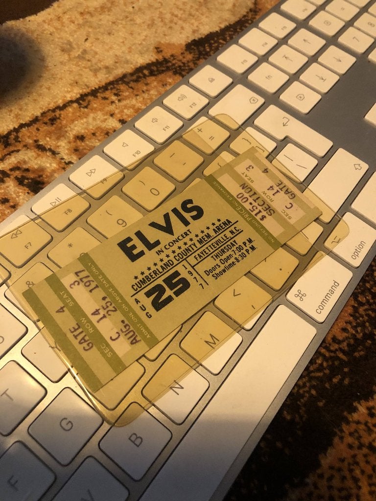 Origineel concertkaartje Elvis Presley, Verzamelen, Ophalen of Verzenden, Nieuw