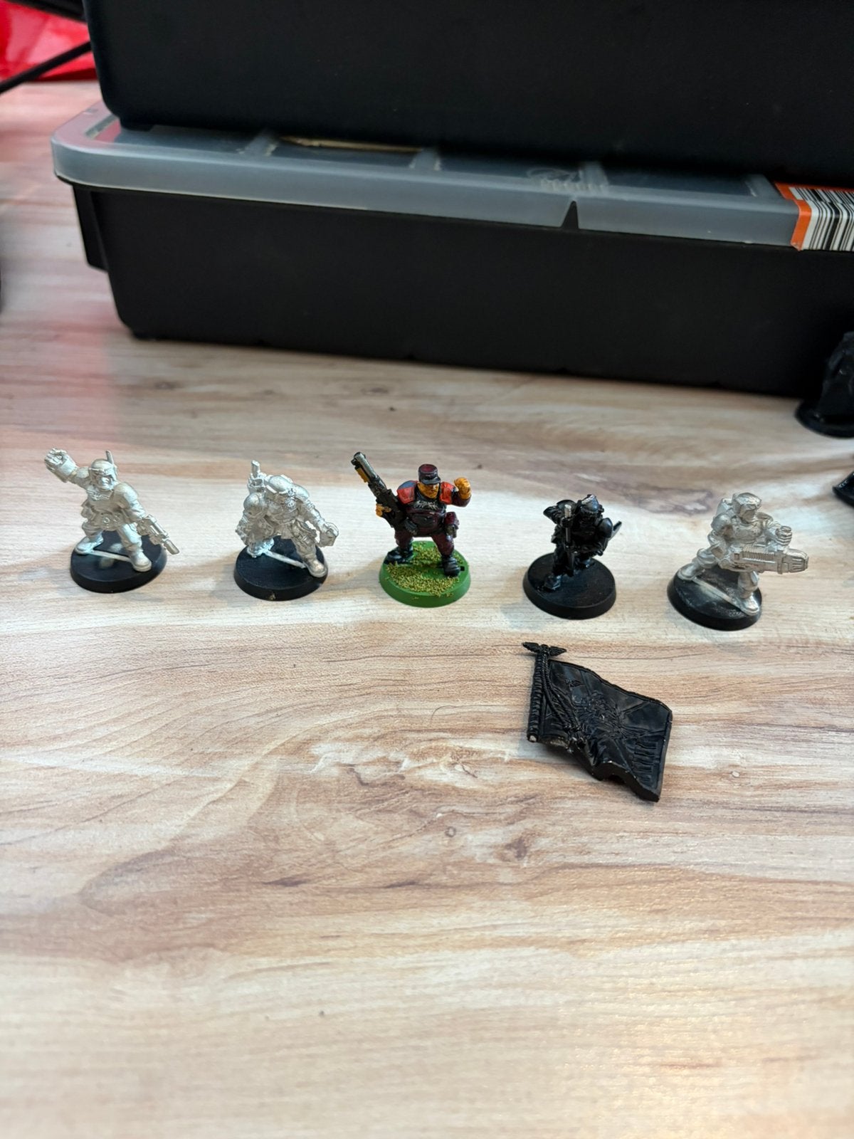 Warhammer 40k astra militarum metalen cadian command squad, Hobby en Vrije tijd, Ophalen of Verzenden, Zo goed als nieuw, Warhammer 40000