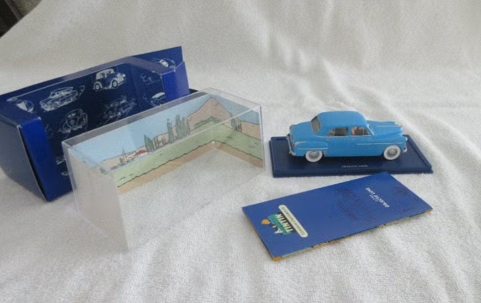 Kuifje auto Dodge Coronet uit Raket naar de maan Moulinsart., Verzamelen, Ophalen of Verzenden, Kuifje, Zo goed als nieuw, Beeldje of Figuurtje