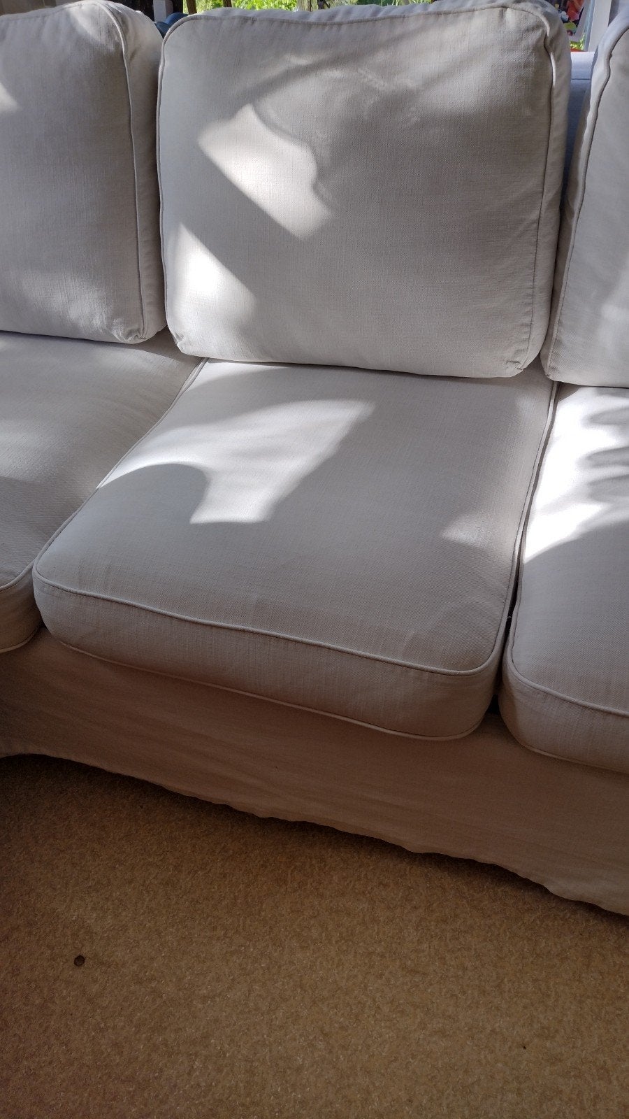 Comfortabele 3-zits slaapbank ektorp met, Ophalen, Landelijk klassiek modern., Overige materialen, 75 tot 100 cm