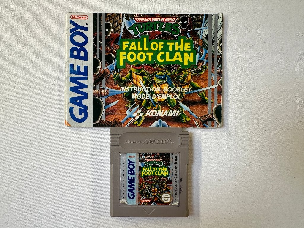 Teenage Mutant Ninja Turtles Fall Foot Clan Nintendo Gameboy, Spelcomputers en Games, Games | Nintendo Game Boy, Gebruikt, 1 speler