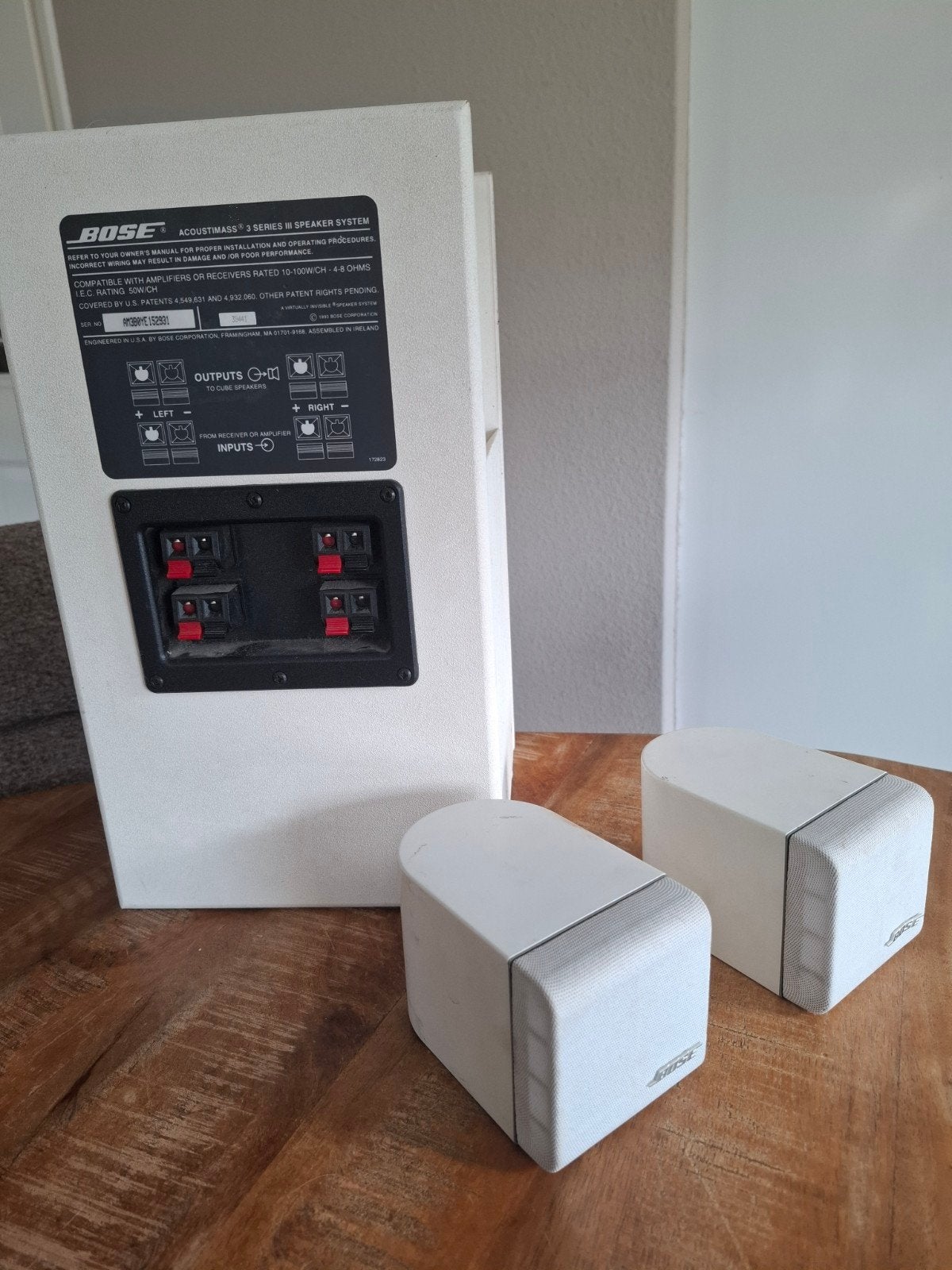 Bose Acoustimass 3 Series III Speaker Systeem, Gebruikt, Speakerset, Ophalen of Verzenden, 60 tot 120 watt