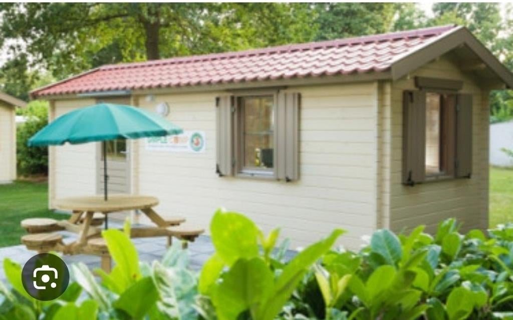 Woonruimte tiny House te koop of te huur met staplaats, Tuin en Terras, Tuinhuizen, Ophalen of Verzenden, 500 cm of meer, 3 ramen of meer