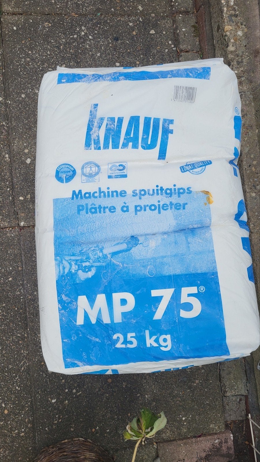 Knauf Machine Spuitgips MP 75 - 3 zakken van 25 kg, Doe-het-zelf en Verbouw, Ophalen, Nieuw, Overige typen