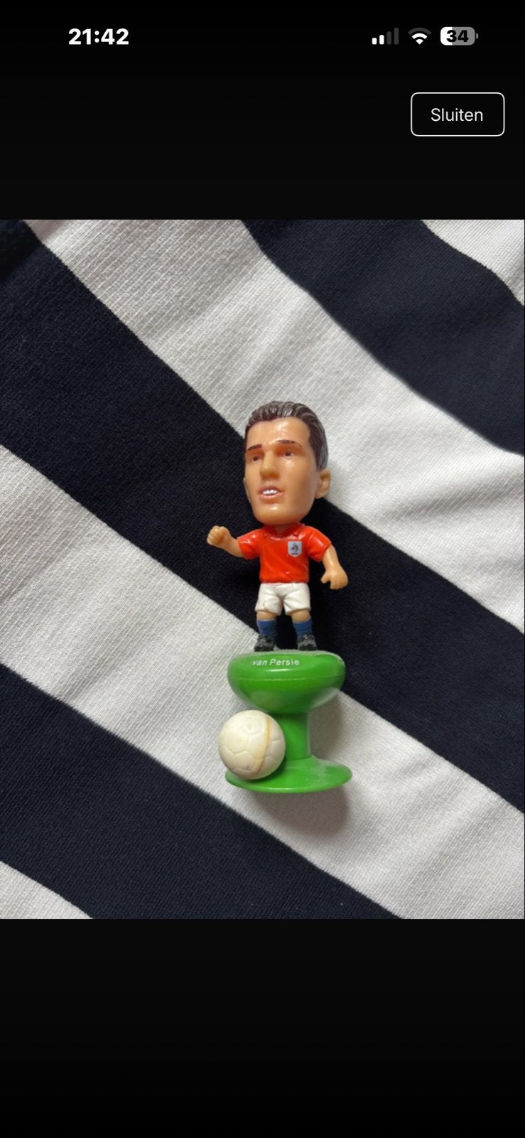 Voetbalbeeldje Robin van Persie, Ophalen of Verzenden, Gebruikt