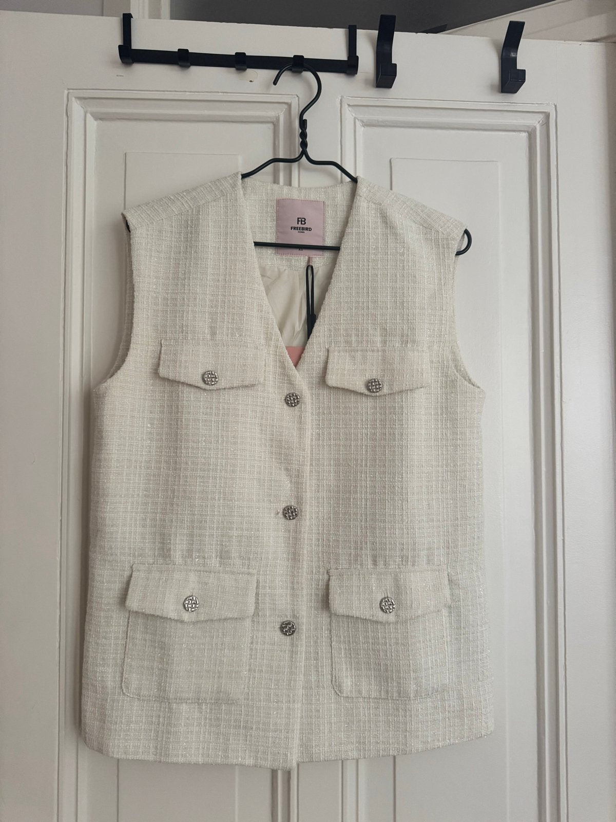 Witte Freebird gilet XS, Ophalen of Verzenden, Zo goed als nieuw, Maat 34 (XS) of kleiner, Wit