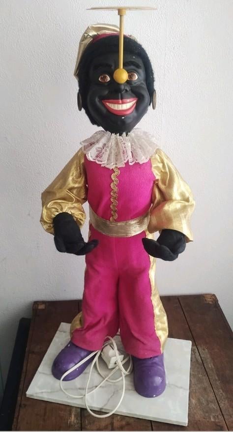 Mechanische oude winkel etalage piet pop automaat, Diversen, Sinterklaas, Ophalen
