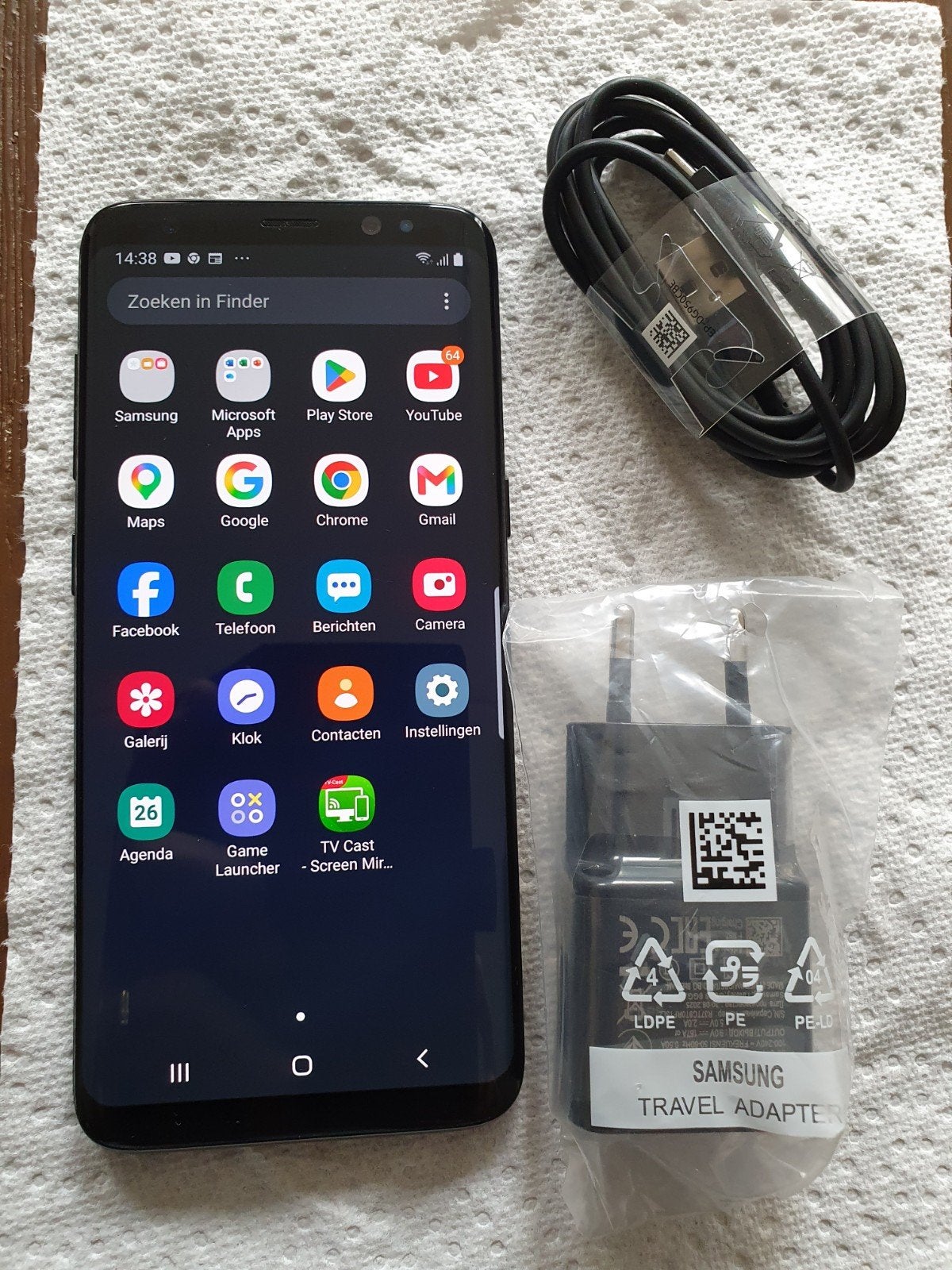 Samsung Galaxy S8 weinig gebruikt., 64 GB, Ophalen of Verzenden, Zo goed als nieuw, Zwart