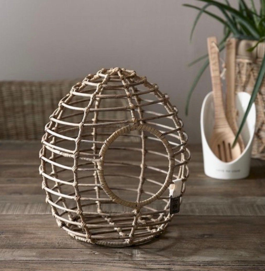 Riviera Maison Rattan Eiermand Eggs Holder Nieuw, Verzenden, Overige stijlen, Nieuw, Natuurlijk materiaal