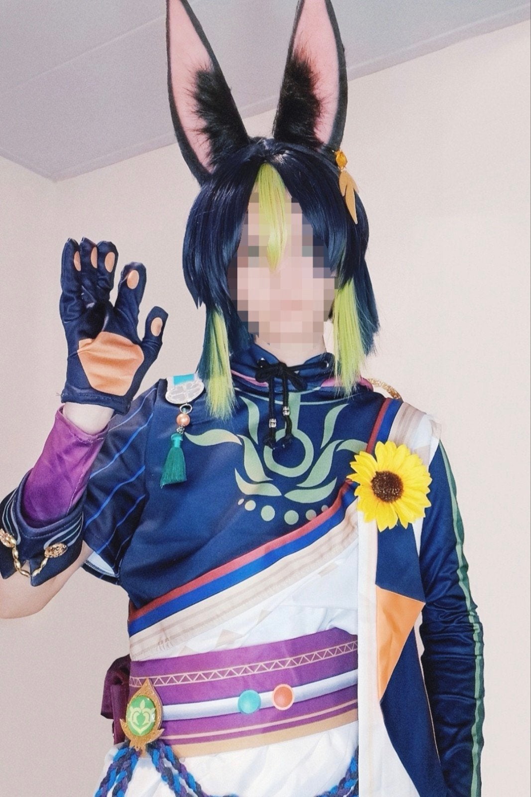Tighnari cosplay S - outfit+pruik+oren+oorbel+staart-Genshin, Ophalen of Verzenden, Nieuw, Overige typen