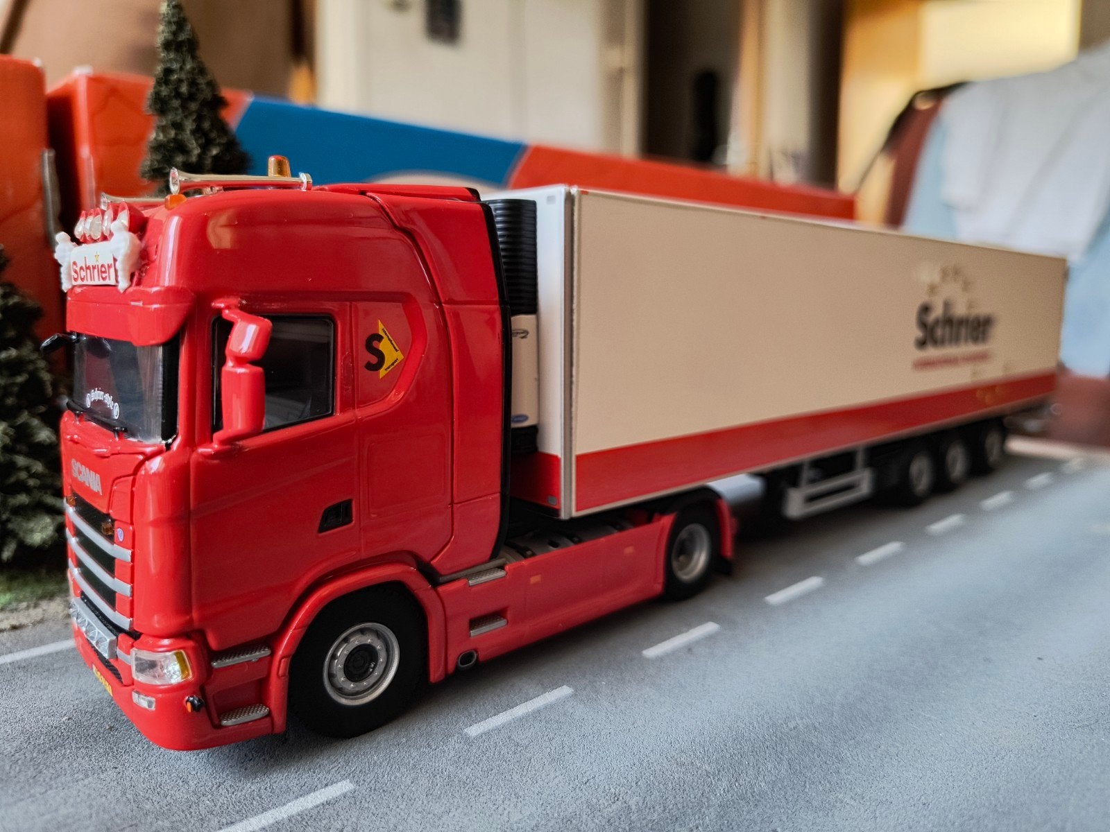 Wsi Scania Schrier, Hobby en Vrije tijd, Ophalen of Verzenden, Zo goed als nieuw, Bus of Vrachtwagen, Wsi