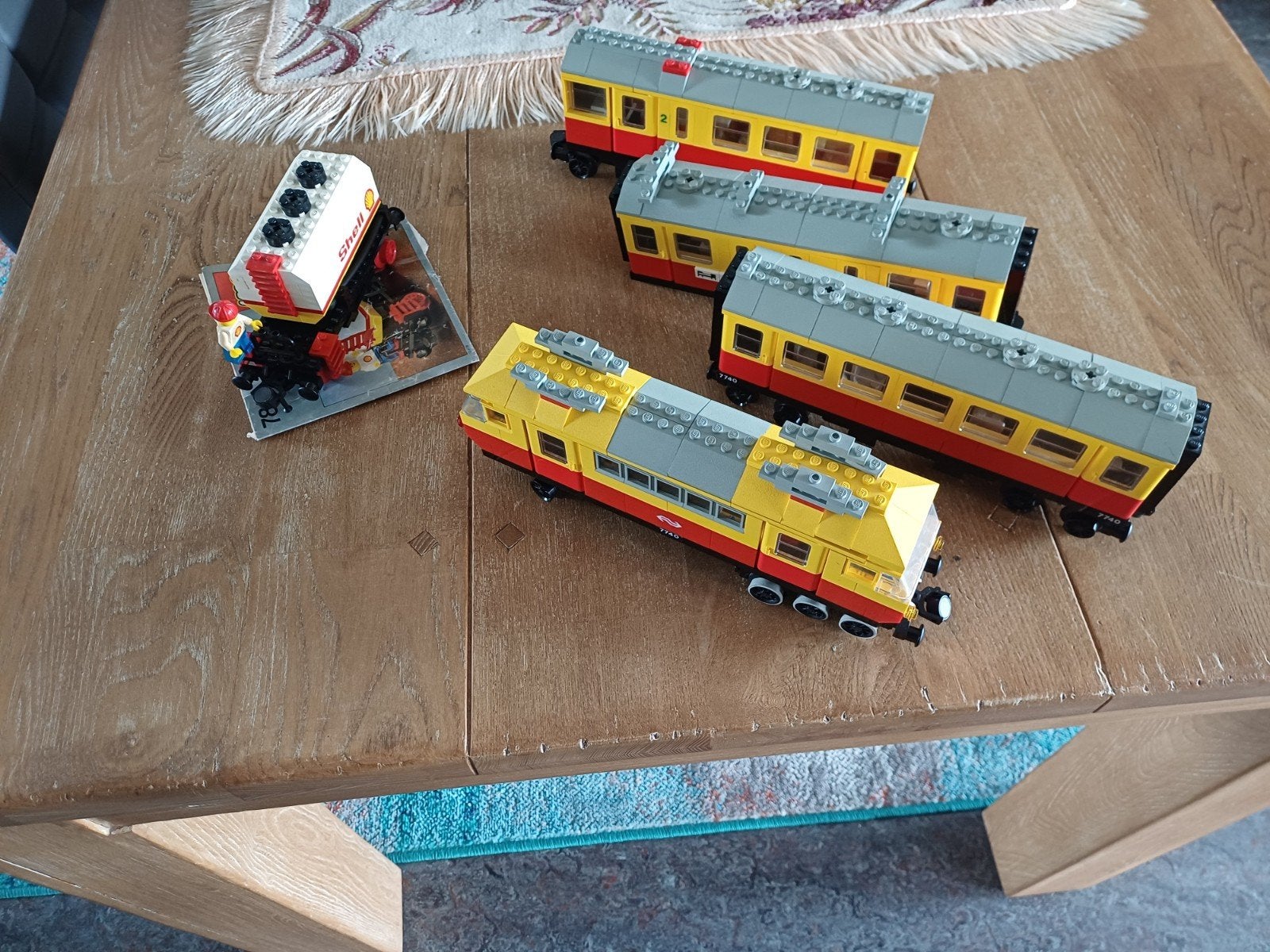 Oude Lego trein en wagon - Zoals afgebeeld, Ophalen of Verzenden