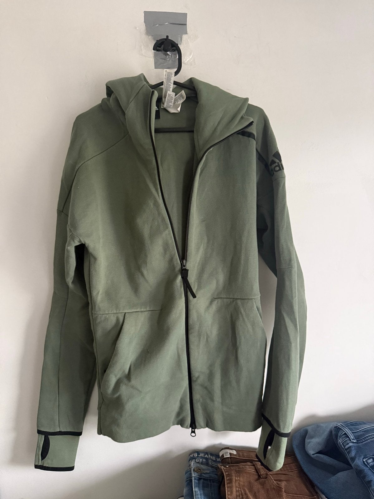 Adidas hoodie vest maat S, Ophalen of Verzenden, Zo goed als nieuw, Maat 46 (S) of kleiner, Groen