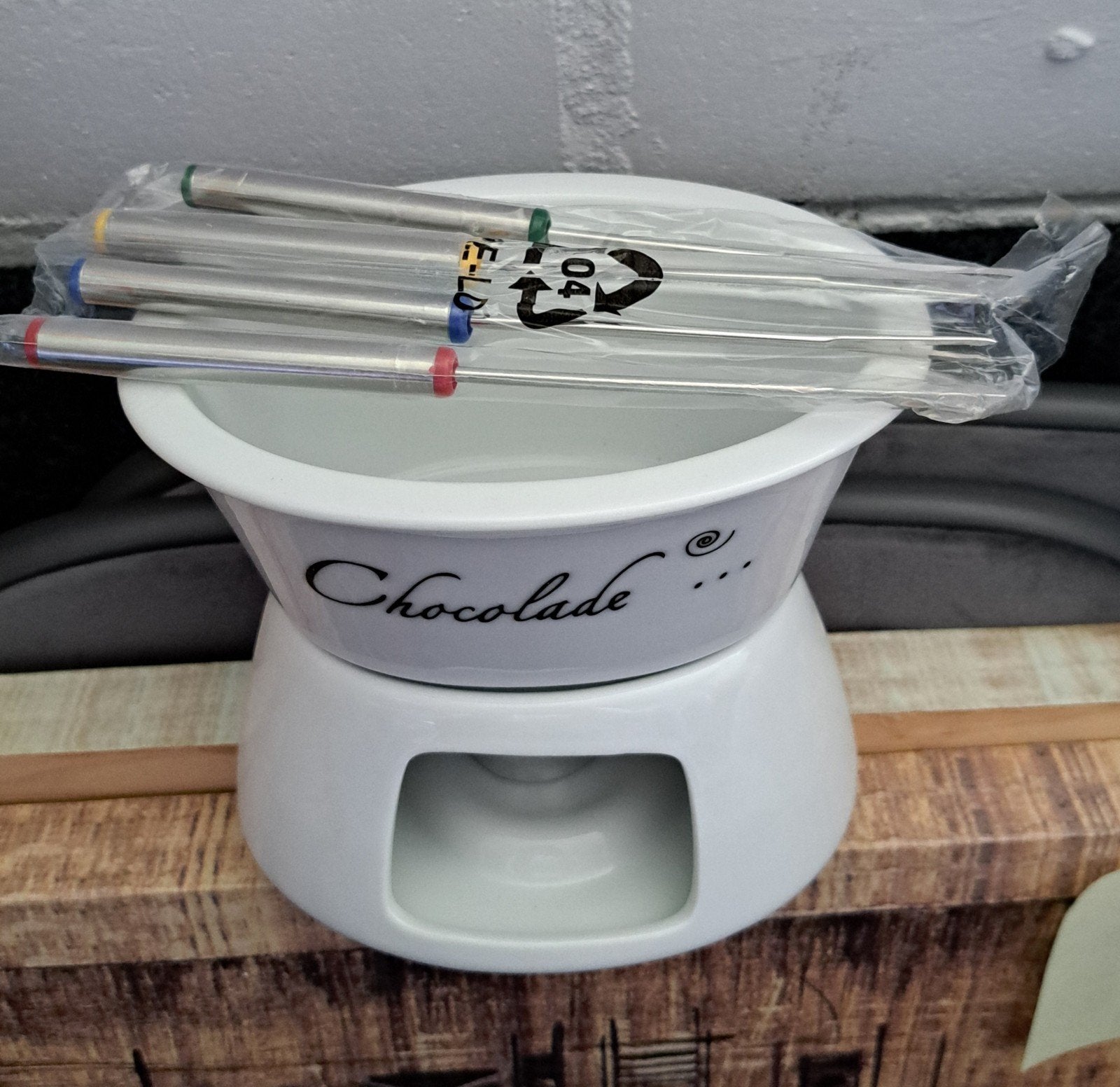 Chocoladefondue., Witgoed en Apparatuur, Fonduesets, Ophalen, Nieuw, Elektrisch, Fondueset