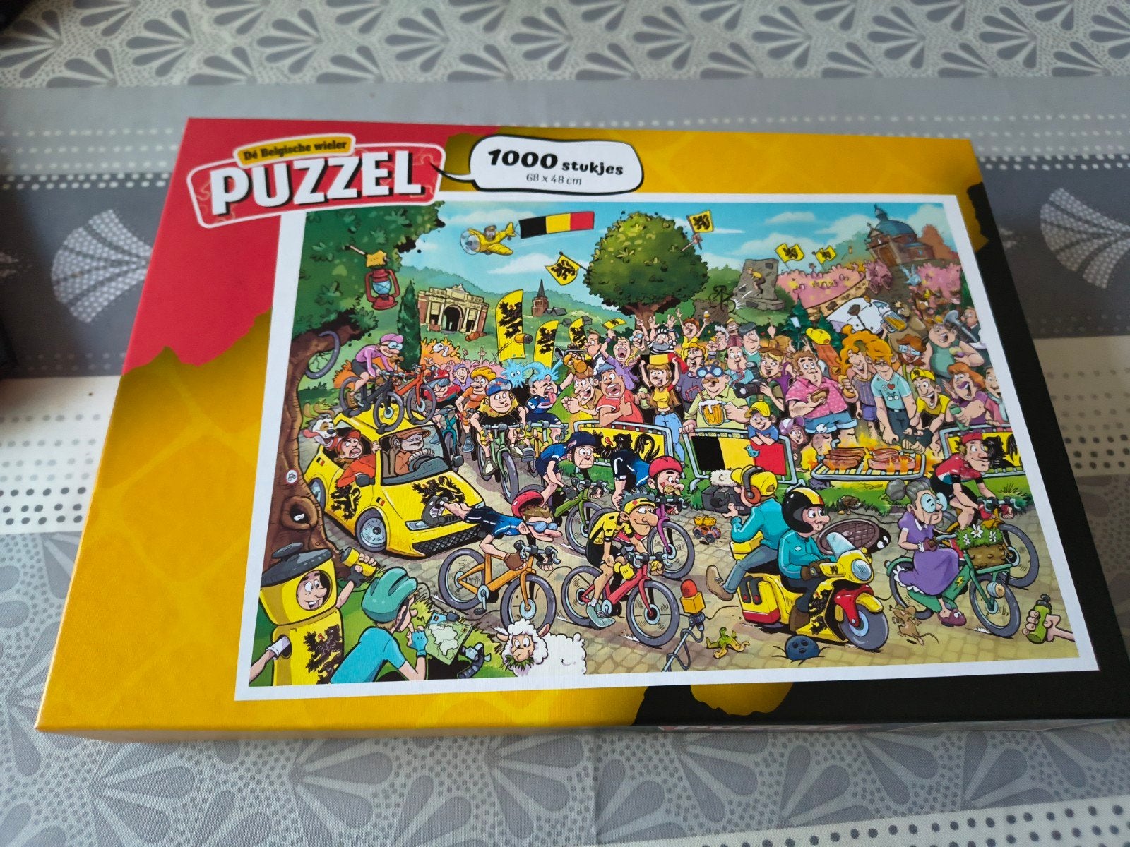 De Belgische Wieler Puzzel - 1000 stukjes, Ophalen, 500 t/m 1500 stukjes, Nieuw, Legpuzzel