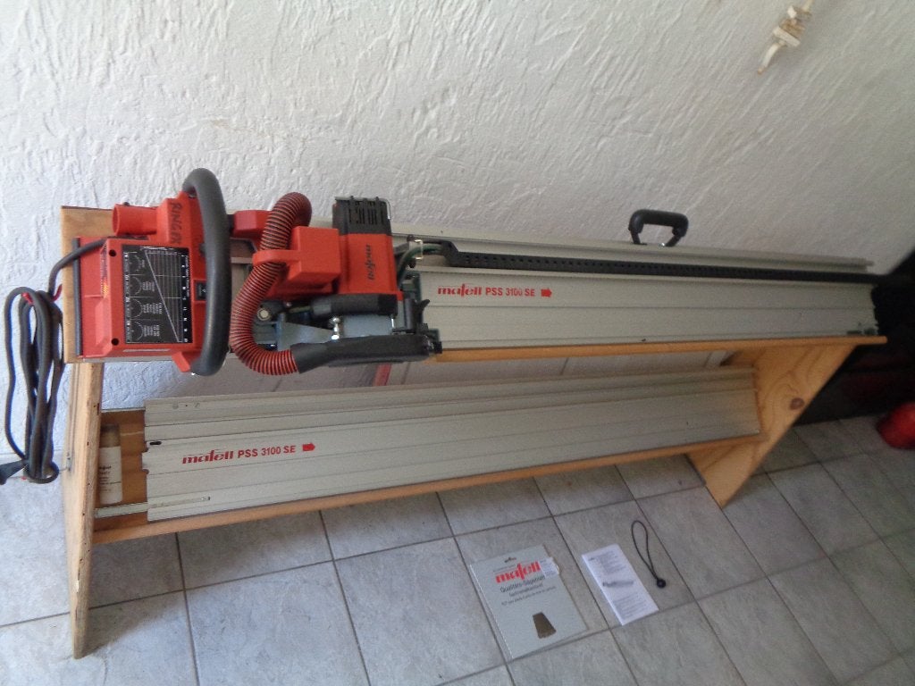 Mafell PSS 3100 SE Platenzaagsysteem Automatisch, Doe-het-zelf en Verbouw, Ophalen, Invalzaag, 70 mm of meer, Zo goed als nieuw