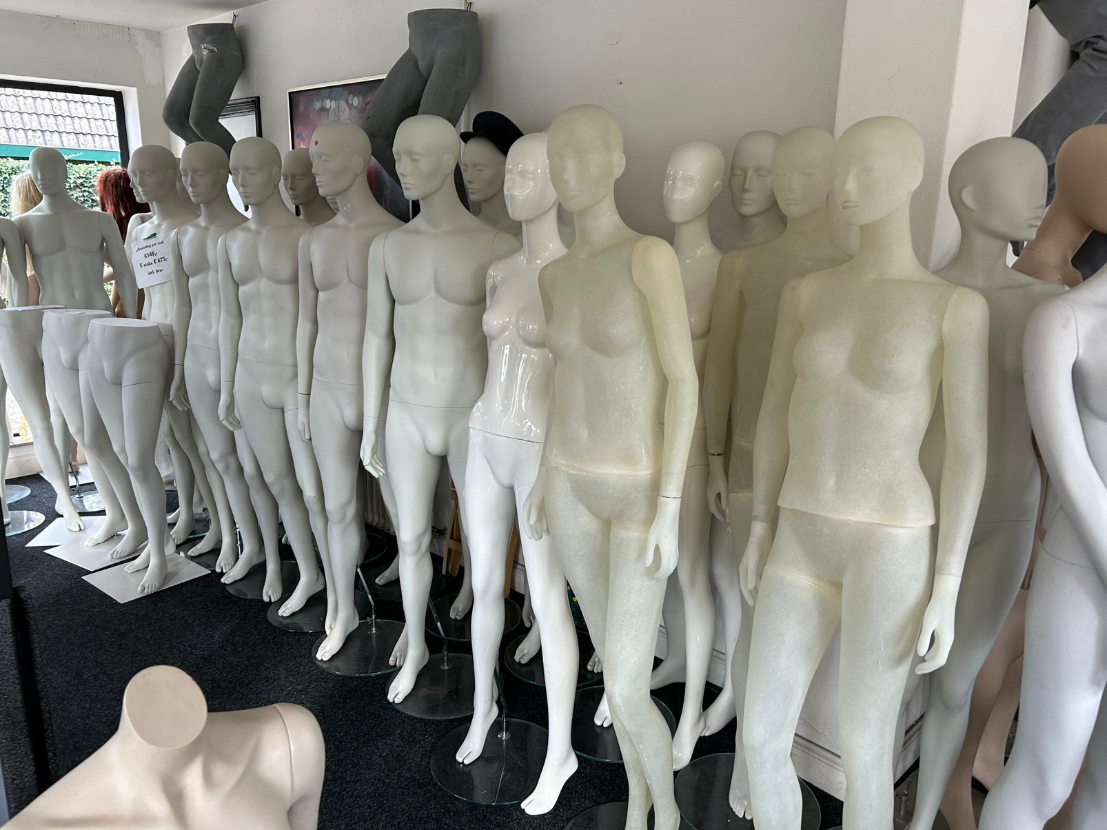 GROTE VOORRAAD PASPOPPEN ETALAGEPOPPEN TORSO'S BUSTES ETC. !, Ophalen of Verzenden, ., ., .