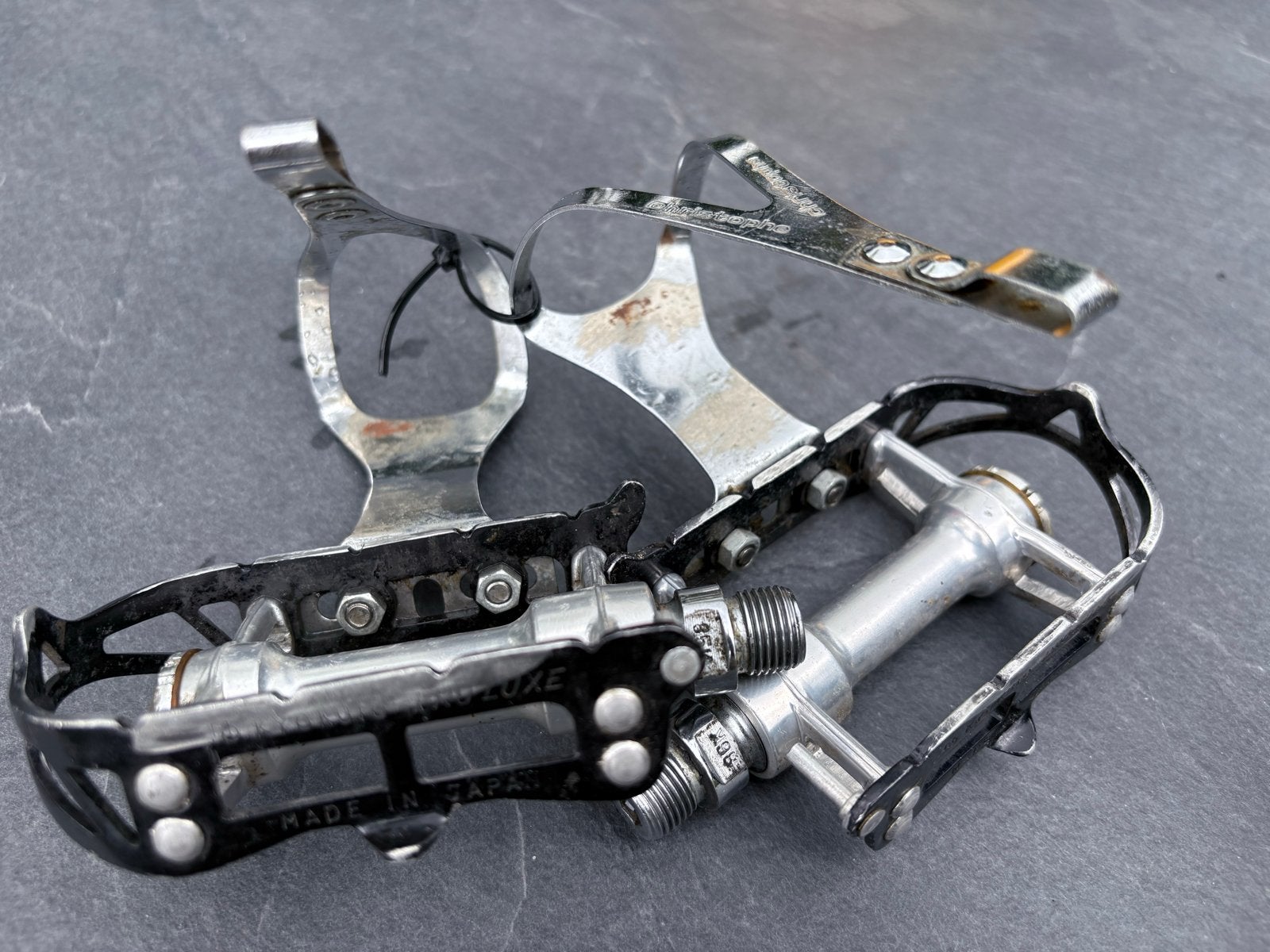 Pedalen racefiets: Kyokuto, Campagnolo lookalike., Crankstel of Pedalen, Gebruikt, Ophalen of Verzenden, Aluminium