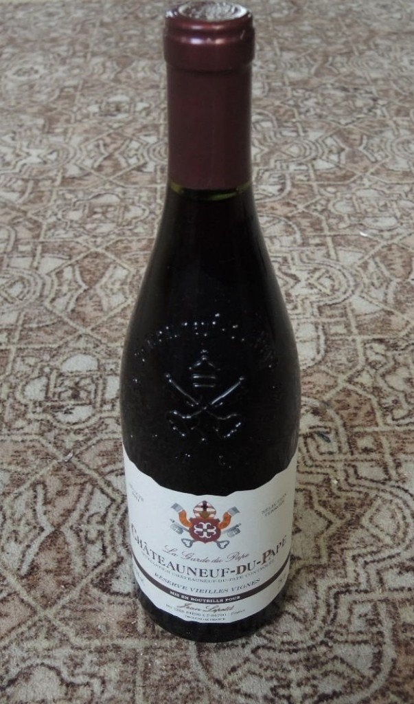 fles Chateauneuf-du-Pape 2010, Ophalen, Frankrijk, Zo goed als nieuw, Rode wijn