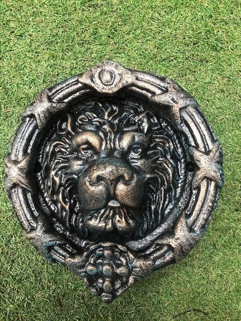 grote gietijzeren deurklopper, leeuwenkop, Ophalen of Verzenden