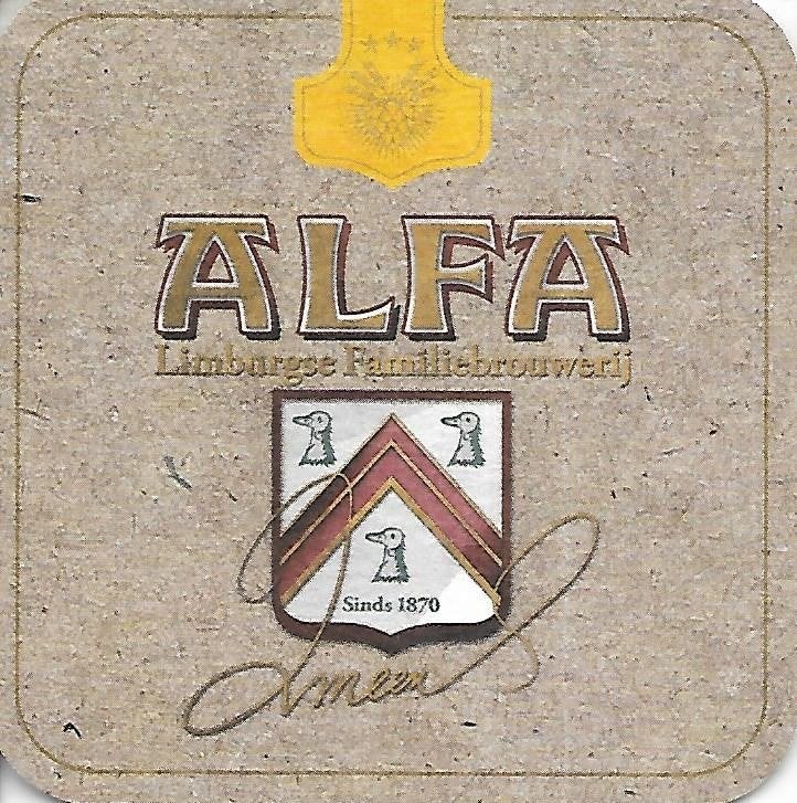 Alfa - Boek nu de Alfa Bier, Verzamelen, Biermerken, Ophalen of Verzenden, Zo goed als nieuw, Viltje(s), Overige merken