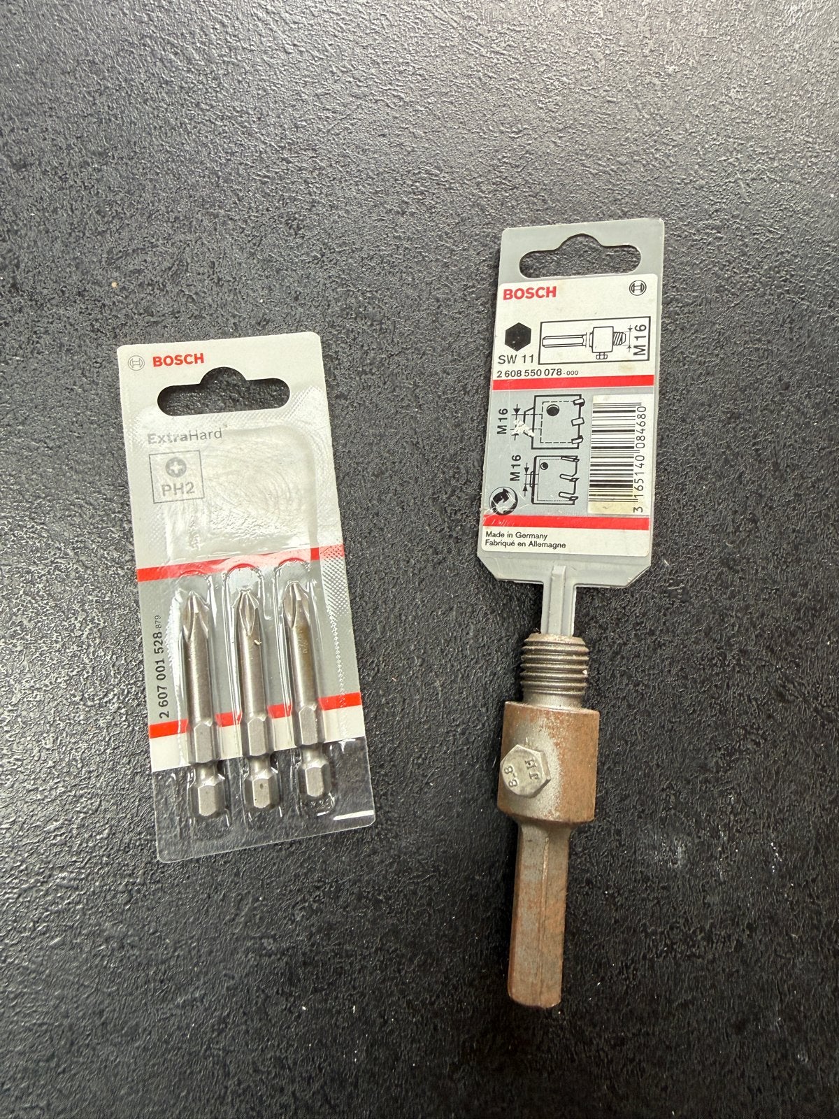 Bosch Bitset PH2 ExtraHard & Bosch SW 11 M16 Adapter, Doe-het-zelf en Verbouw, Gereedschap | Handgereedschap, Ophalen, Nieuw, Bitset