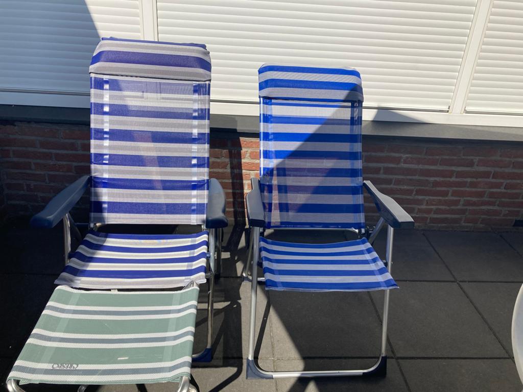 Crespo stoelen, Ophalen, Gebruikt, Campingstoel