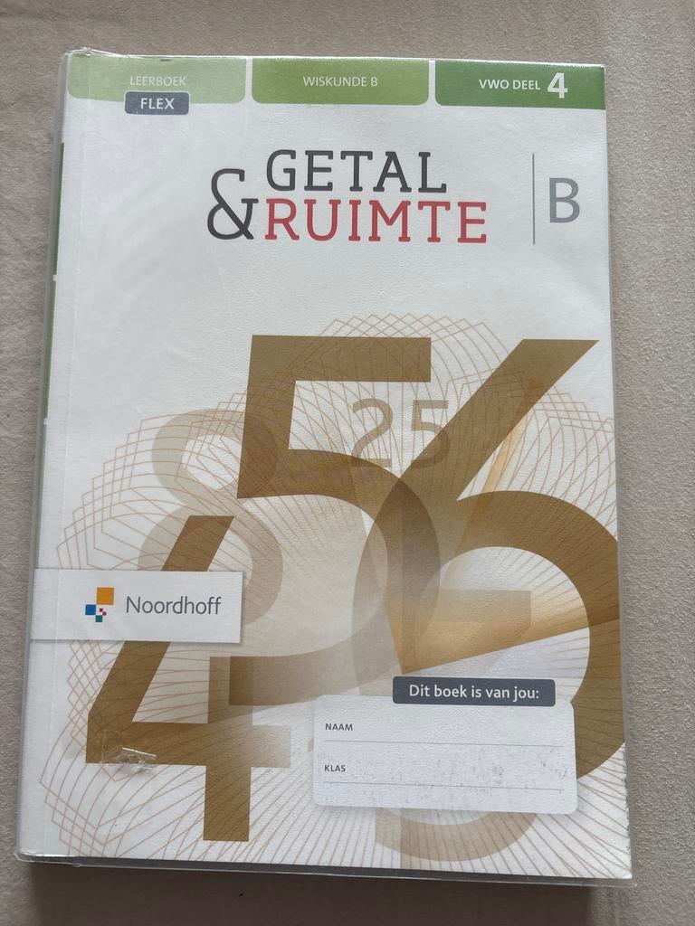 Getal & Ruimte B VWO Deel 4 - Wiskunde B Leerboek FLEX, Boeken, Ophalen of Verzenden, Gelezen, VWO, Wiskunde B