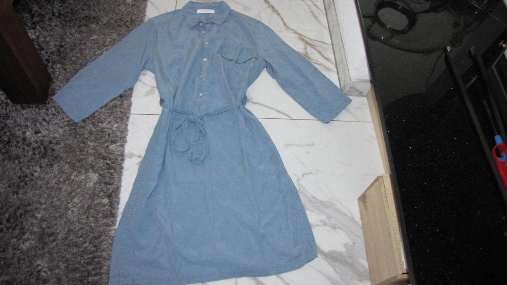 38 BY BAR jeans jurk, Ophalen of Verzenden, Zo goed als nieuw, Maat 38/40 (M), Blauw