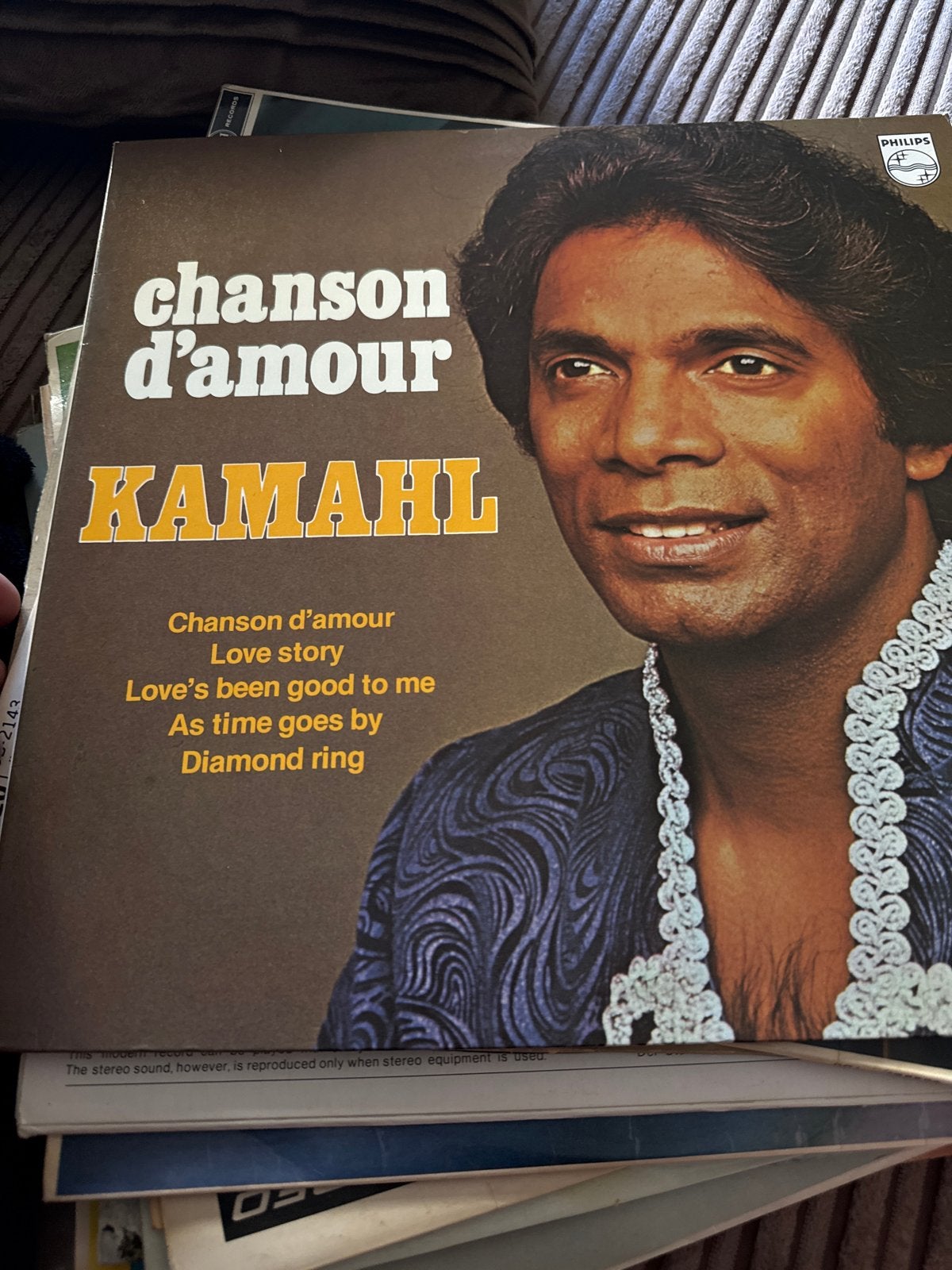 Kamahl - Chanson d'amour LP (Philips), LP, Gebruikt, Overige genres, Ophalen of Verzenden
