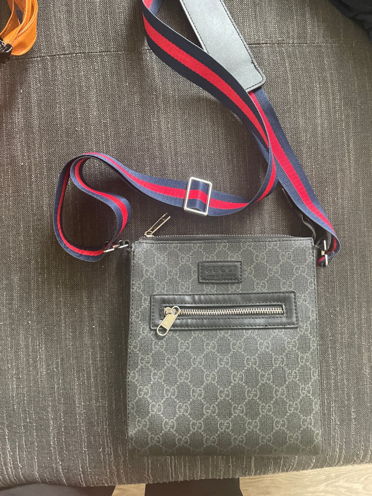 Gucci GG Supreme Messenger Tas - Zwart, Sieraden, Tassen en Uiterlijk, Tassen | Schoudertassen, Overige merken, Gebruikt, Zwart