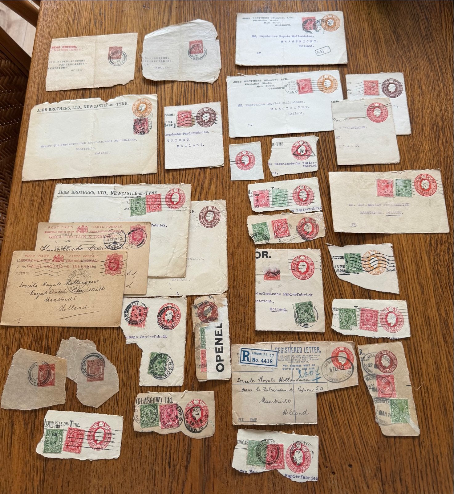 Engelse postzegels King George V - Gestempeld, Verzenden, Gestempeld