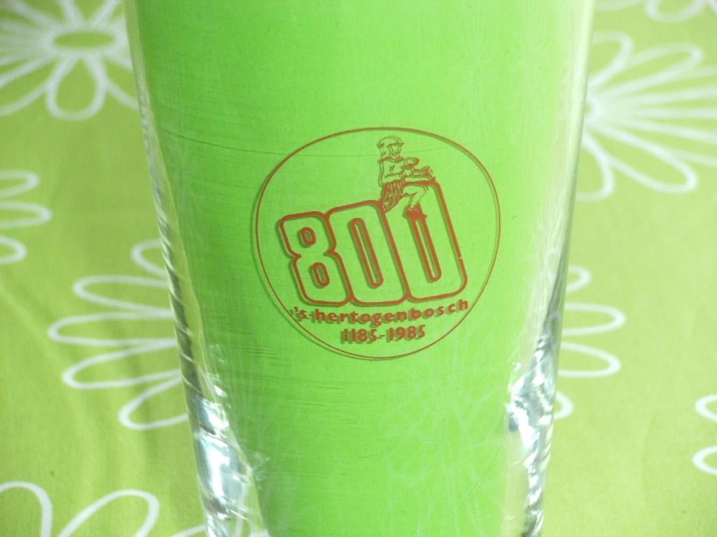 Heineken - 800 jaar 's Hertogenbosch 1185 - 1985, Ophalen of Verzenden, Zo goed als nieuw, Glas of Glazen, Heineken