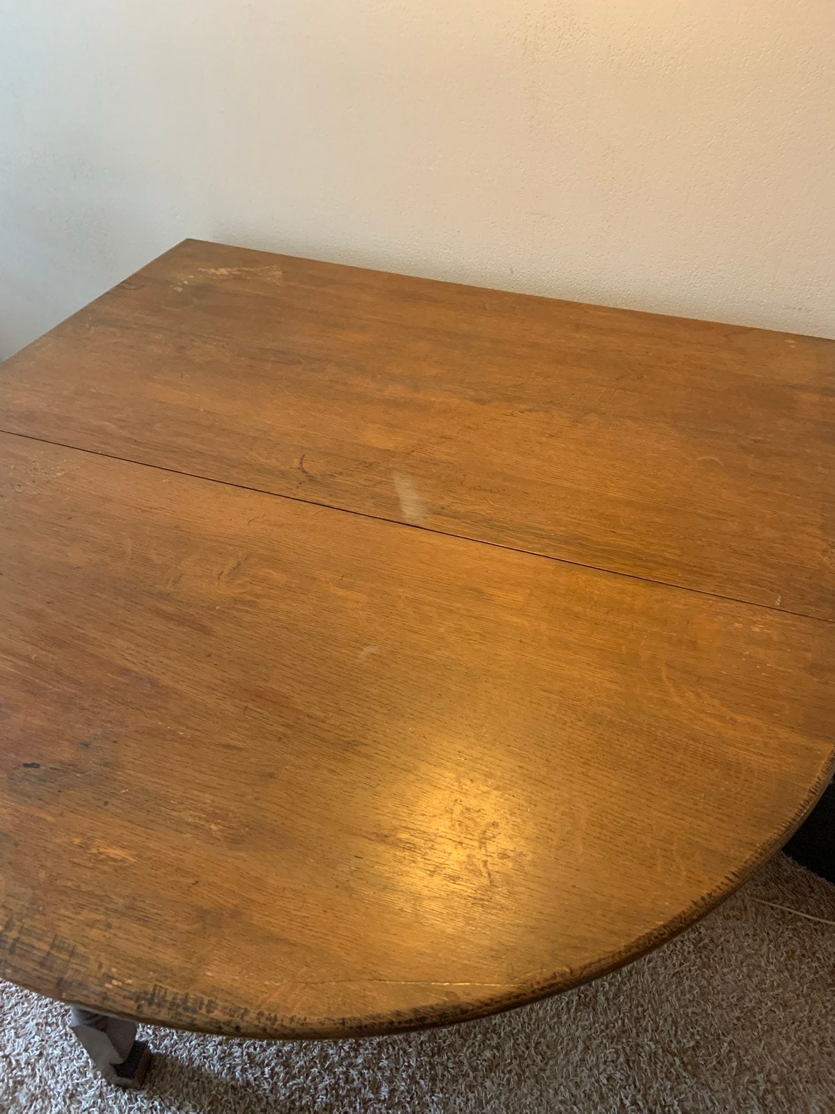 Antieke houten klaptafel - inklapbaar, Antiek en Kunst, Ophalen