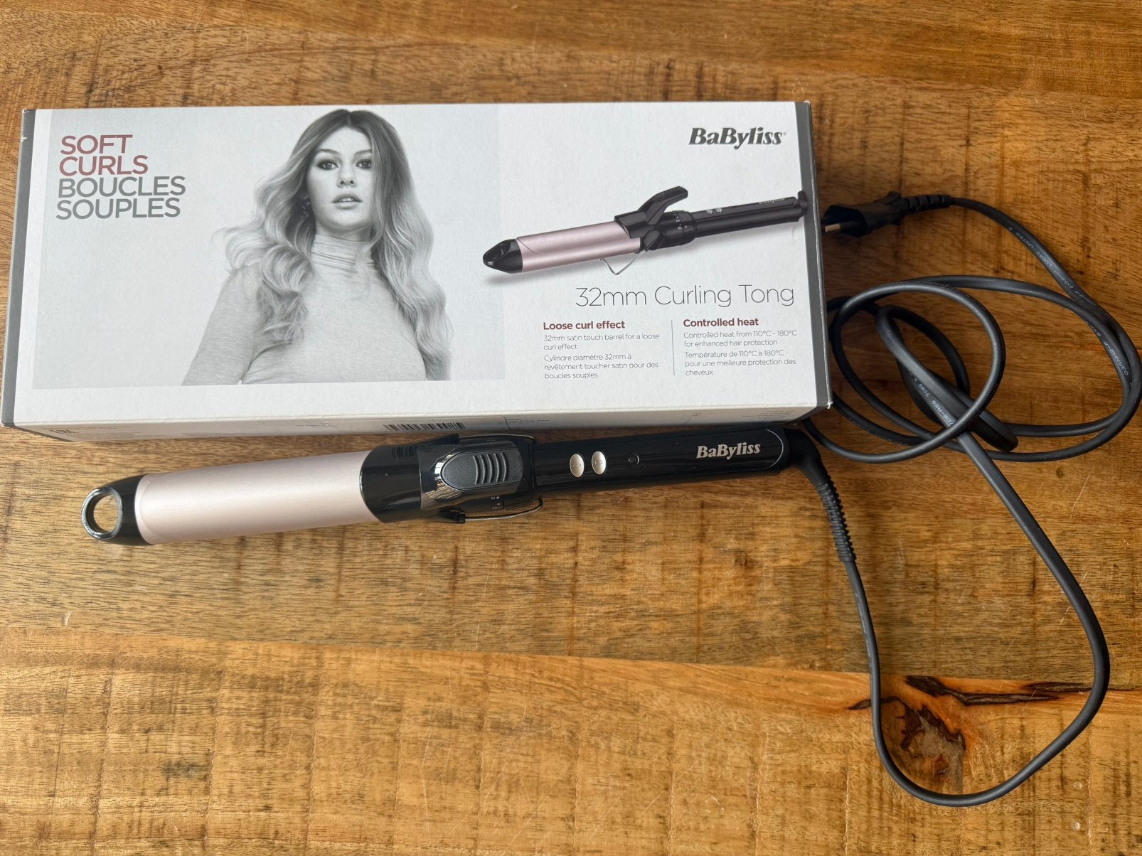 Krultang 32mm Babyliss, Ophalen of Verzenden, Zo goed als nieuw, Krultang of Stijltang
