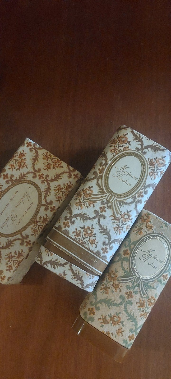 3x Vintage Madame Rochas Parfum Doosjes Jaren '60 (LEEG), Ophalen of Verzenden