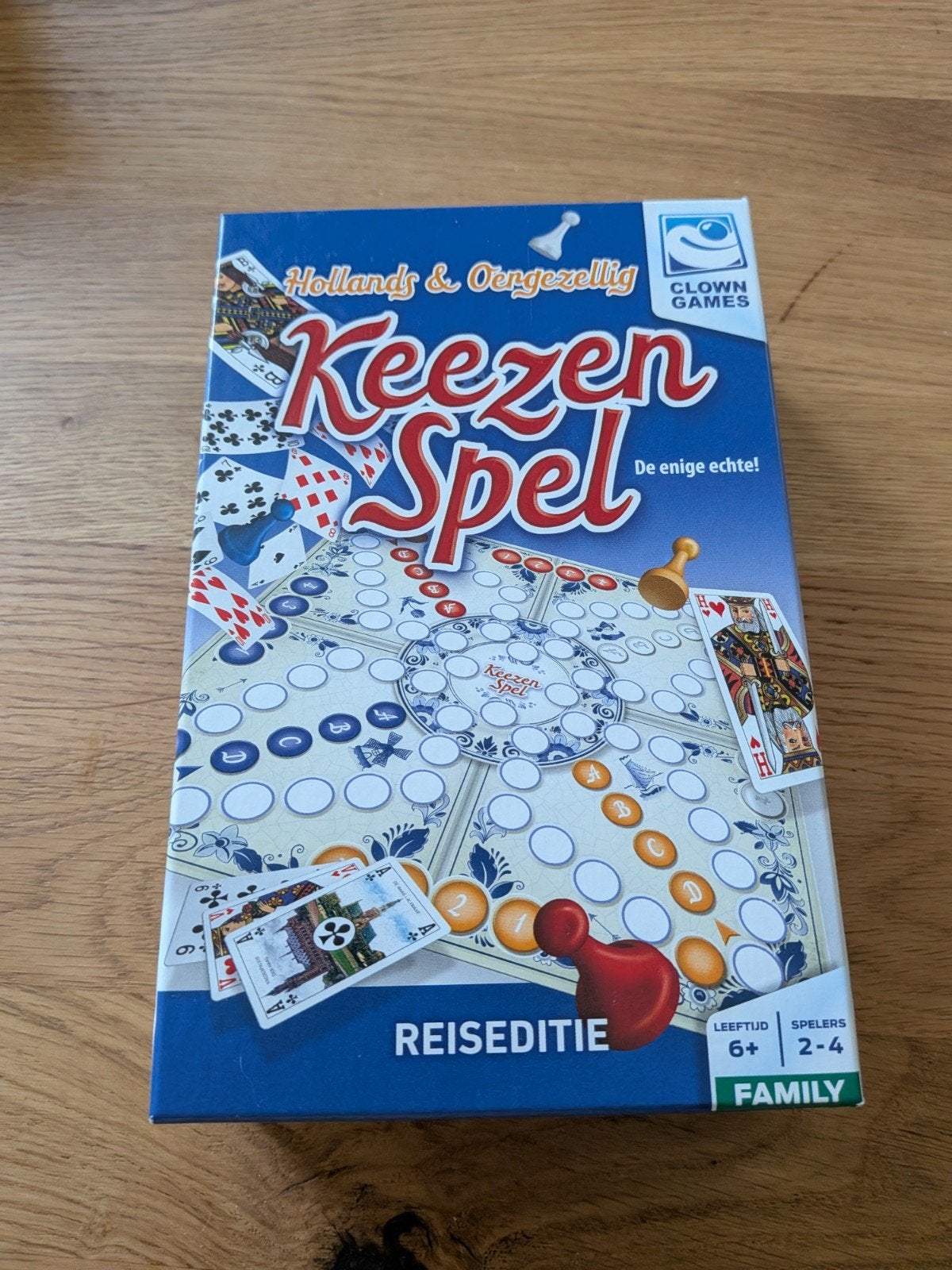 Keezenspel Reiseditie - Hollands & Ongezellig, Clown Games, Ophalen of Verzenden, Zo goed als nieuw, Een of twee spelers