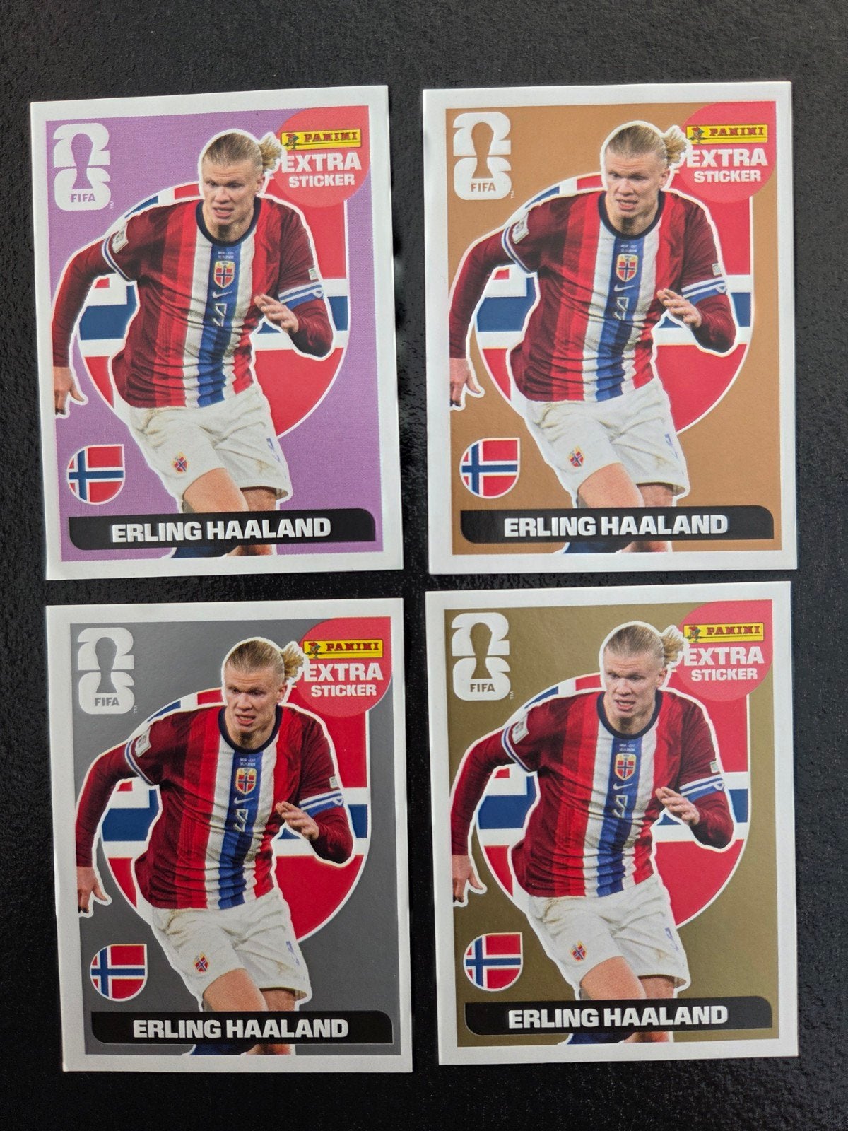 panini wk 2026 extra stickers - Haaland rainbow set, Ophalen of Verzenden, Meerdere stickers