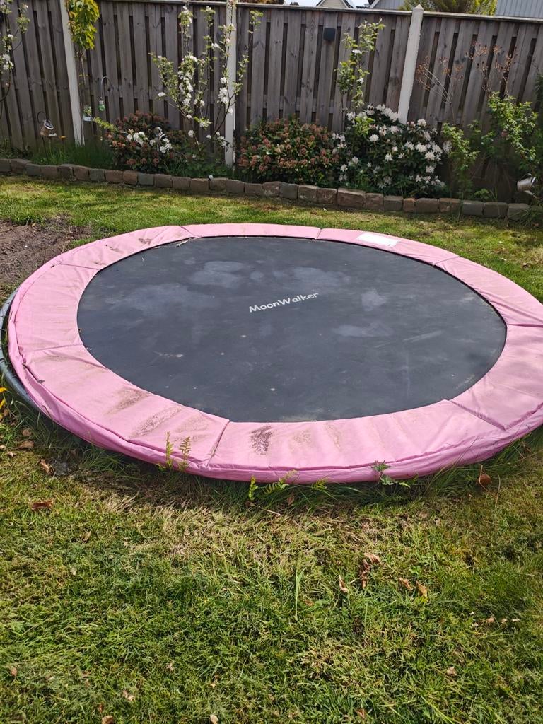 MoonWalker Trampoline 3m - Ingraafmodel met korte pootjes, Kinderen en Baby's, Speelgoed | Buiten | Trampolines, Gebruikt, Ophalen